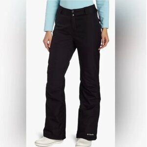 Columbia Omni Tech Insulated Bootleg Black Waterproof Snow Pants. Size Medium